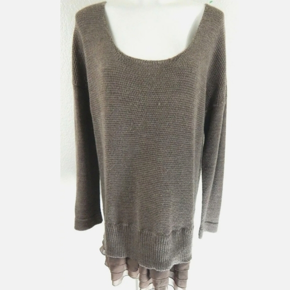 Soft Surroundings Provence Ruffle Tunic Sweater - Picture 1 of 3
